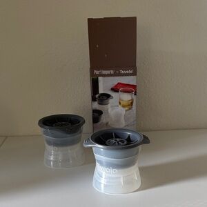 Pier one Tovolo Ice Mold Set in Gray and Clear